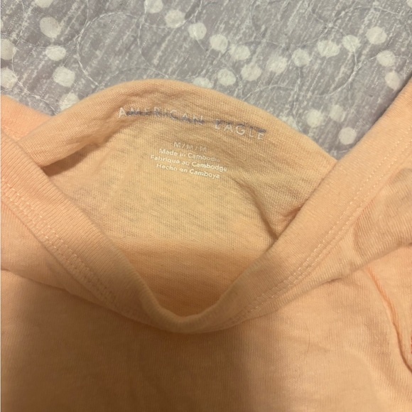 American Eagle Outfitters Peach Ombre Rainbow Tee - Picture 2 of 2